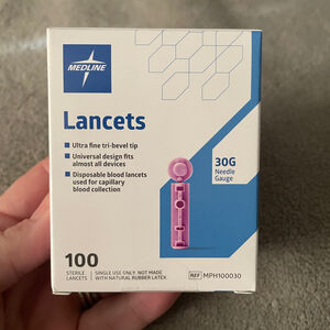 Medline General Purpose Lancets Diabetes Fingerstick 100 Count